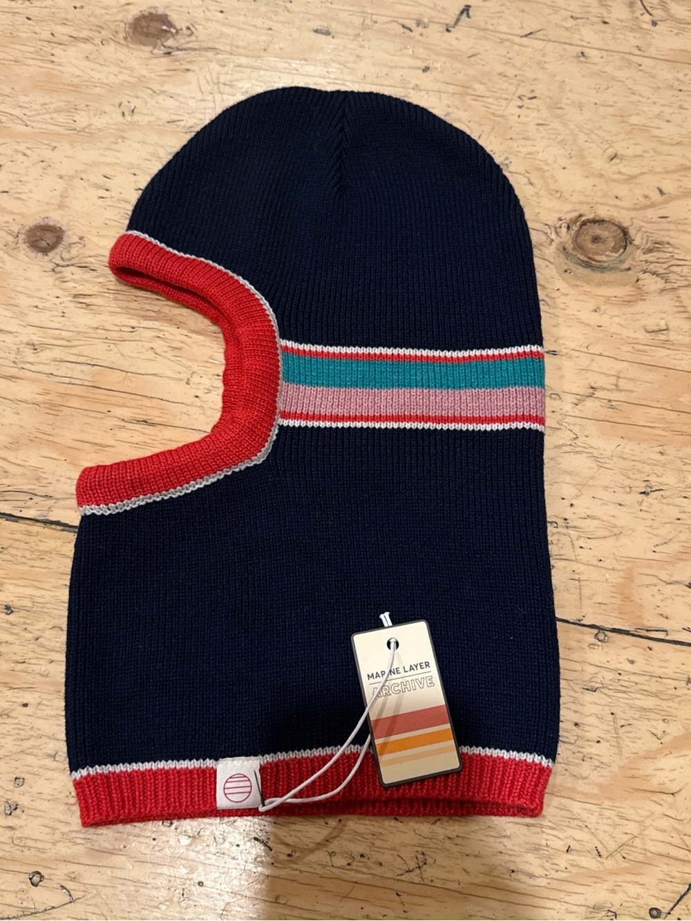 Marine Layer Archive Balaclava Navy Color Block